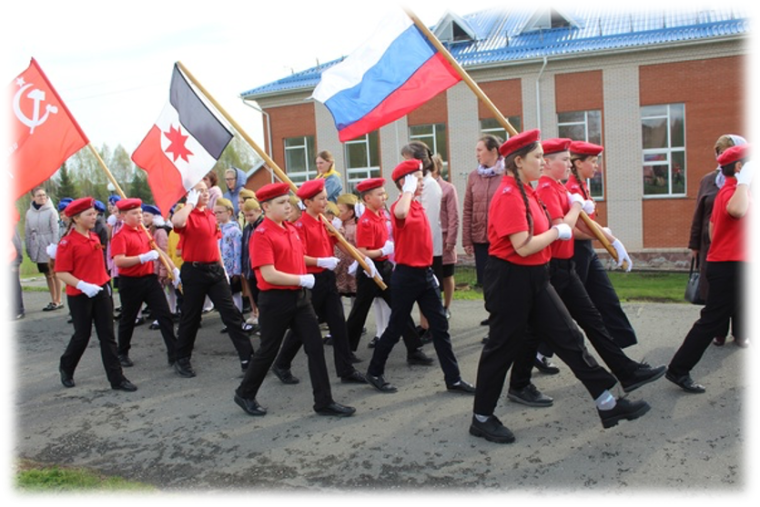 Конкурс «Смотр строя и песни», посвященный Дню Победы.